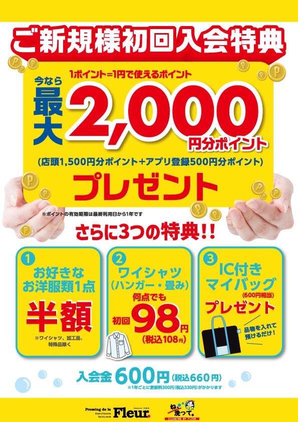 最大2000ポイント